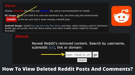How to View Deleted Reddit Posts .